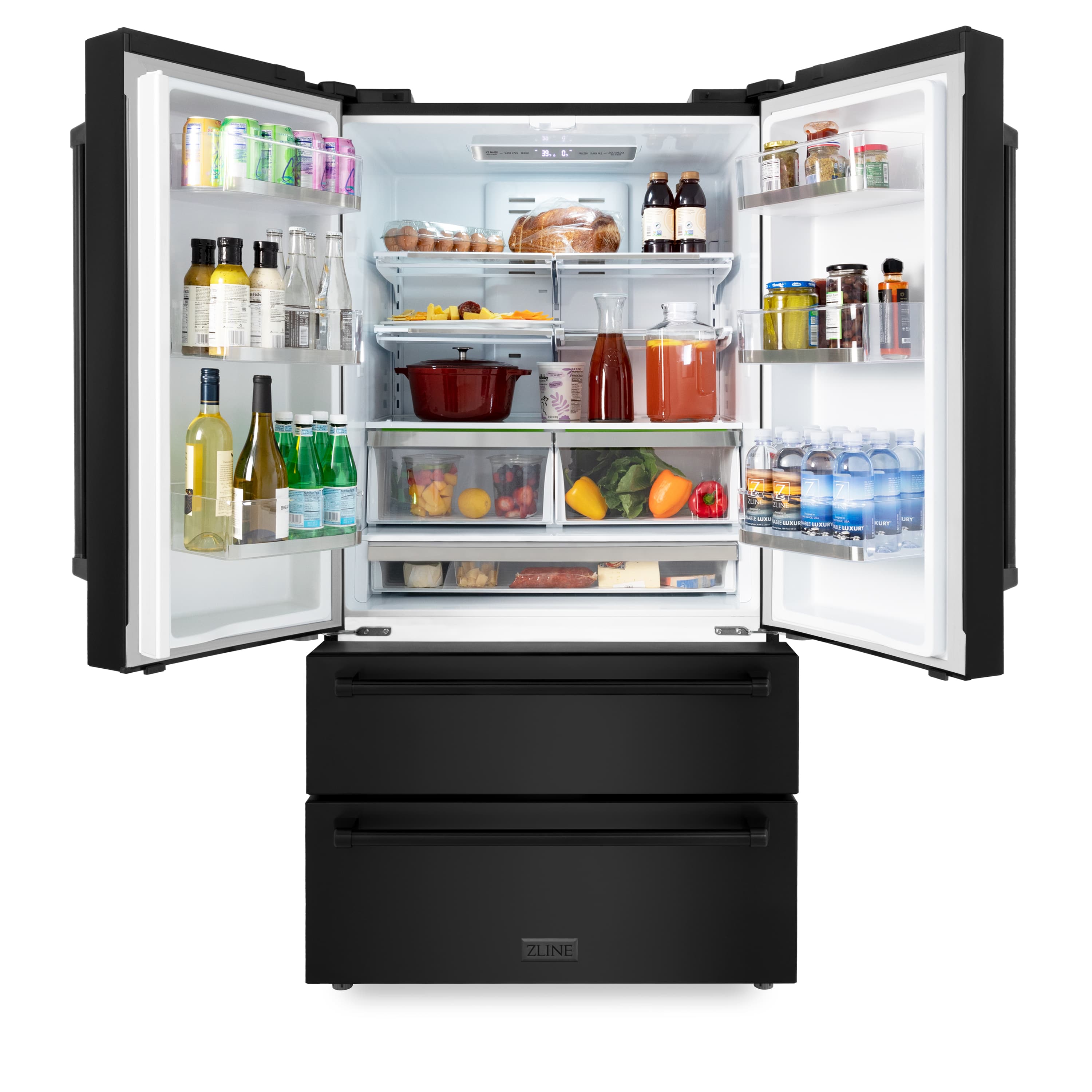 zline-36-225-cu-ft-freestanding-french-door-refrigerator-with-ice-maker-in-fingerprint-resistant-black-stainless-steel-rfm-36-bs-refrigerators-zline-homeoutletdirect-739407