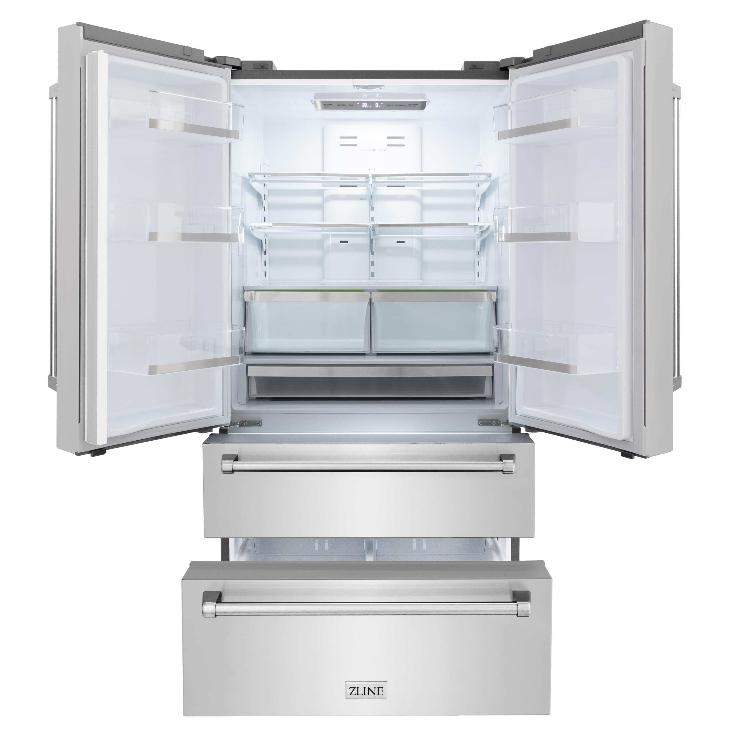 zline-36-225-cu-ft-freestanding-french-door-refrigerator-with-ice-maker-in-fingerprint-resistant-stainless-steel-rfm-36-refrigerators-zline-homeoutletdirect-253263